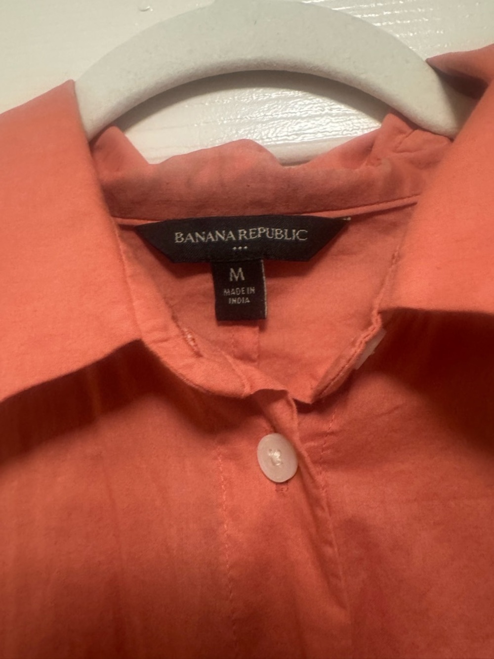 Banana Republic Coral Boxy Crop Shirt - Picture 8 of 15